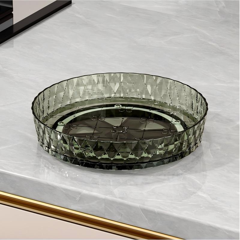 Rotating Storage Rack for Kitchen Countertop, Multi-Functional Rotating Tray, Spice Organizer, Living Room Desktop Storage Tray