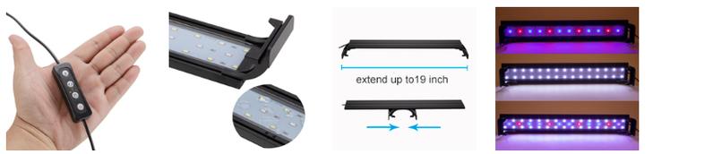 Hygger  8 Gallon LED Beginner Aquarium Bit  with Ultra-quiet  Power Filter Pump, 18W Colored led Light, Wide View Curved Shape Fish  with mountain view background，with gift for fish lovers ，small  for betta fish tank