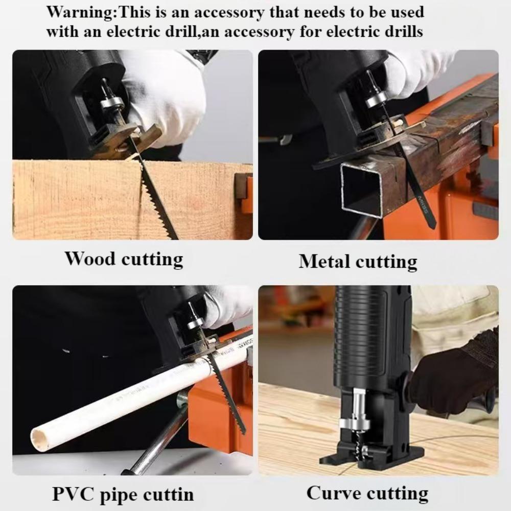 Household small hand drill to electric saw, saber saw, reciprocating saw, electric carpenter, hand-held, according to multi-functional conversion head Cutting