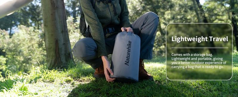 Naturehike Self-Inflating Sleeping Pad with/without Pillow, Ultra-Light, Waterproof Camping Mattress for Backpacking, Connectable for Multi-Person Use portable inflatable FathersDayGift