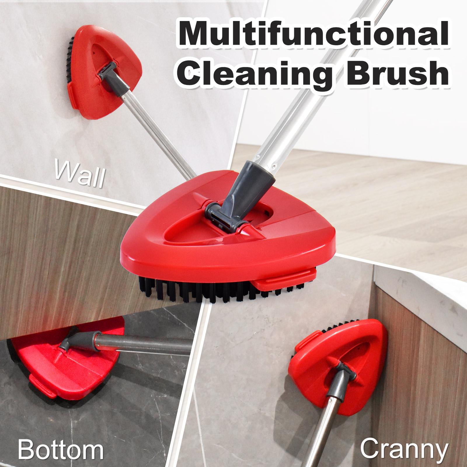 1/2Pcs Upgrade Mop Replacement Brushes, Mop Head Refill, Compatible with Vileda O-Cedar Easywring 1Tank System, Dense Bristle Brush Design,Deep Cleaning Kitchen Bathroom Accessories Christmas Halloween