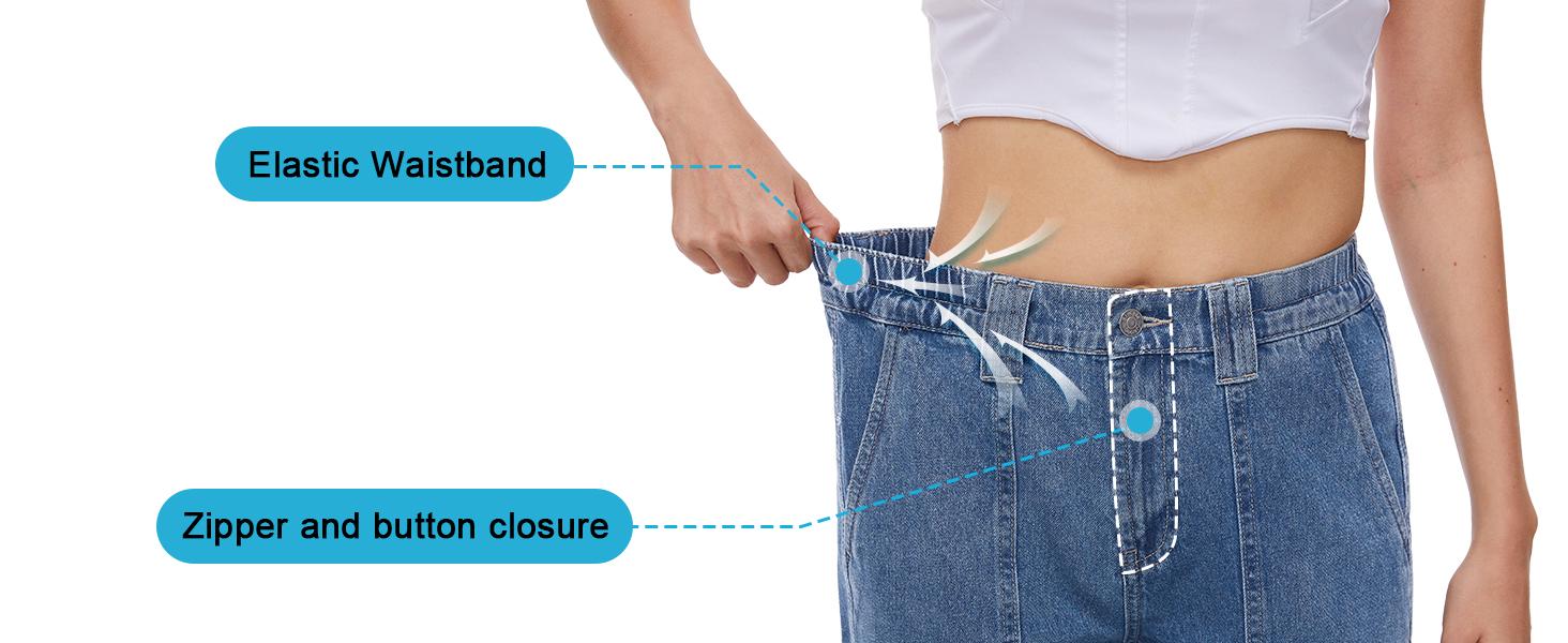Y2K Women's Straight Leg Cargo Jeans Relaxed Fit Denim Pants, Multiple Lengths for Petite & Tall Women
