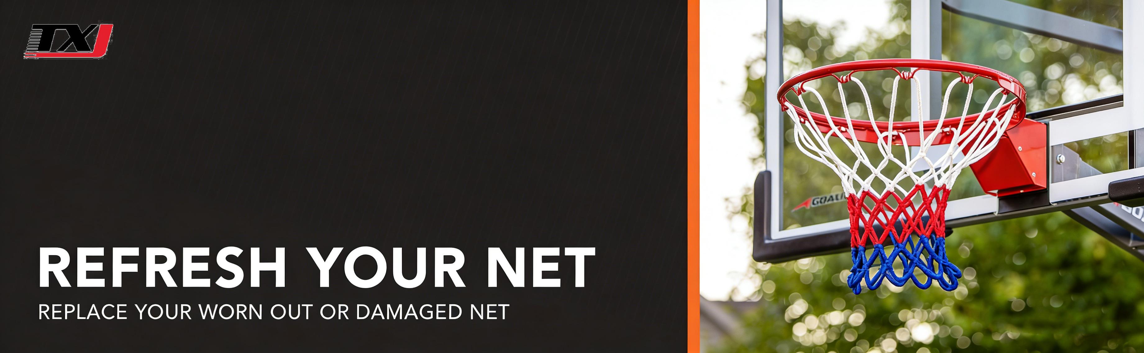 Heavy-Duty All-Weather Polyester Basketball Net, Durable Outdoor Sports Equipment, Ideal for Parks and Schools, Weather Resistant Design