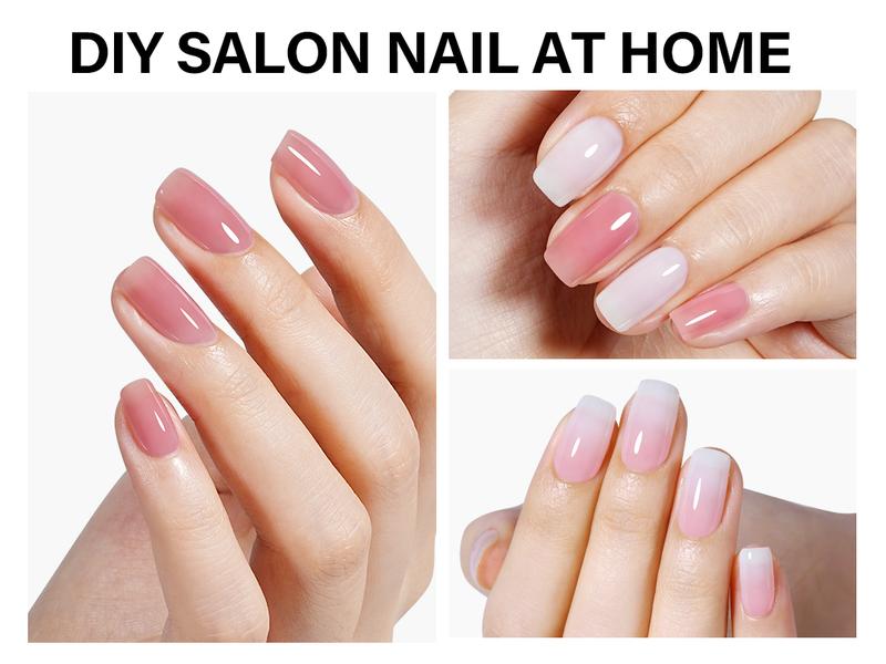 AILLSA 7Pcs Set Jelly Gel Fall Winter Burgundy Nail Polish Kit with Base & Top Coat Cozy Fall Fashion Vibes White Chocolate Purple Brown Soak Off UV Gel Polish Manicure DIY Nails at Home Starter Kit  Cutics Cosmetic