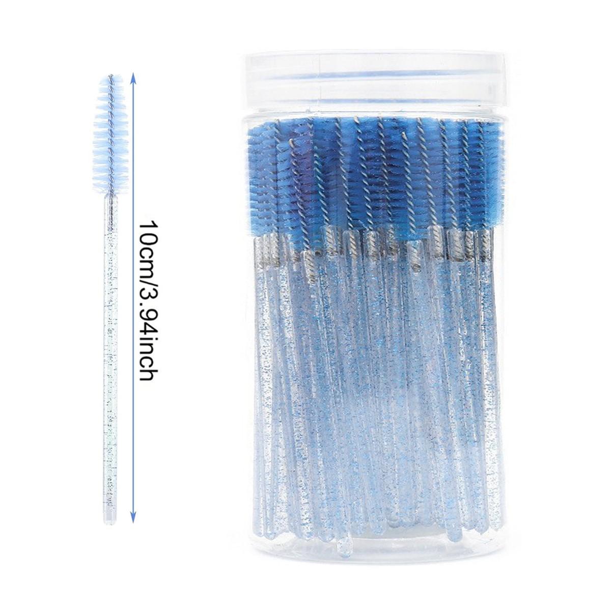 Disposable Eyelash Brush with Storage Container, Bendable Eyebrow Spoolies, Lash Brush for Lash Extensions, Eyebrow Spoolie, Castor Oil Brushes, Makeup, Eyebrow Makeup Tool, Cosmetic