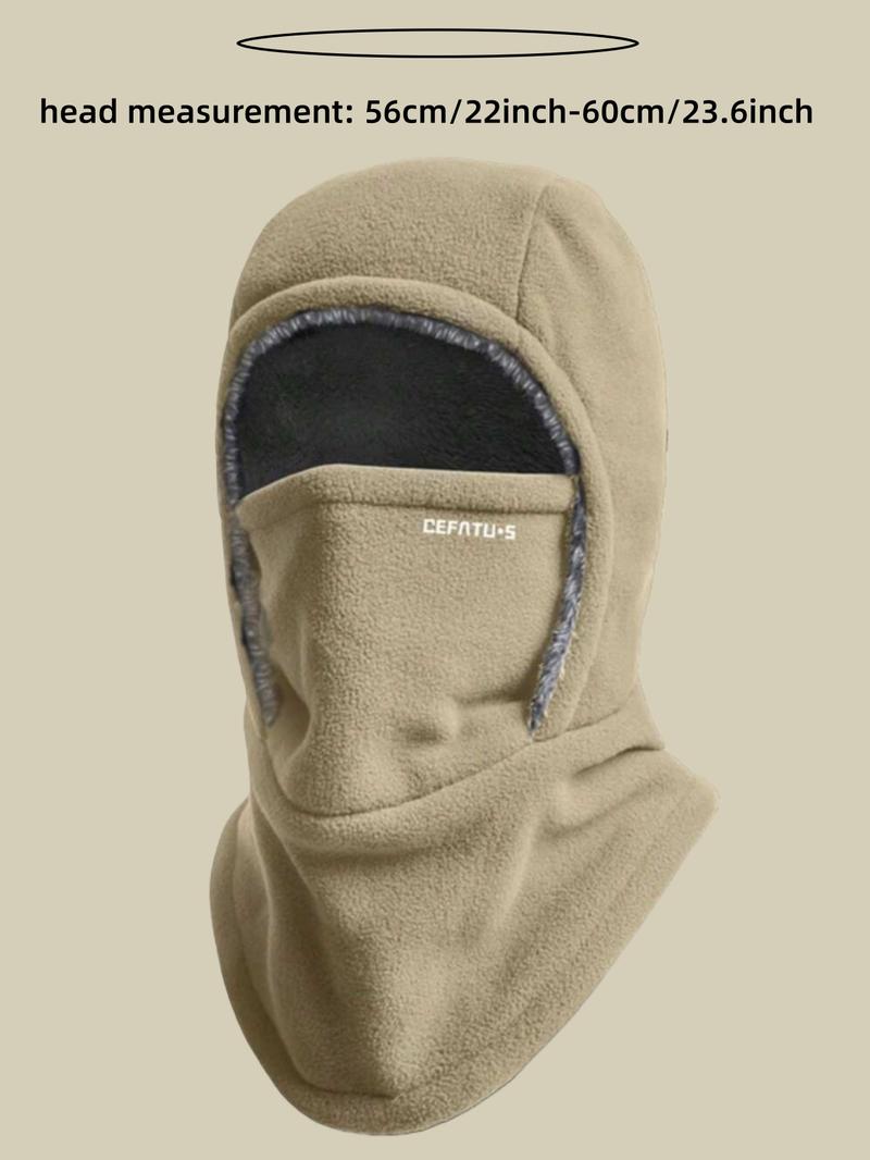 1pcs Winter Warm One Piece Hat, Balaclava Hat, Neck Mask Ear Protection One Piece, Windproof Face Mask, Style Fits Face, Thick Material,No Air Leakage, Suitable for Winter Cycling, Running, Skiing, Fishing, Outdoor Sports and Work, Unisex