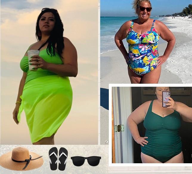 Daci Women Plus Size One Piece Swimsuits Tummy Control Vintage Ruched Bathing Suits Retro Swimwear