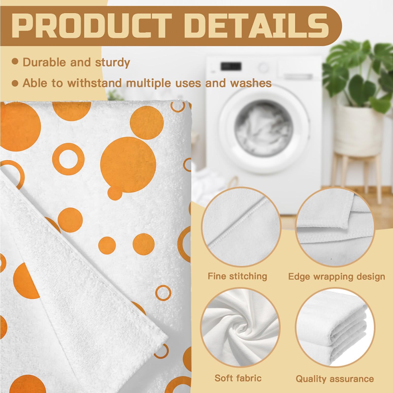 Macaron Colorful Polka Dot Beach Towel, Microfiber Quick Dry Absorbent Sand Free, Ideal for Summer Beach Pool Vacation