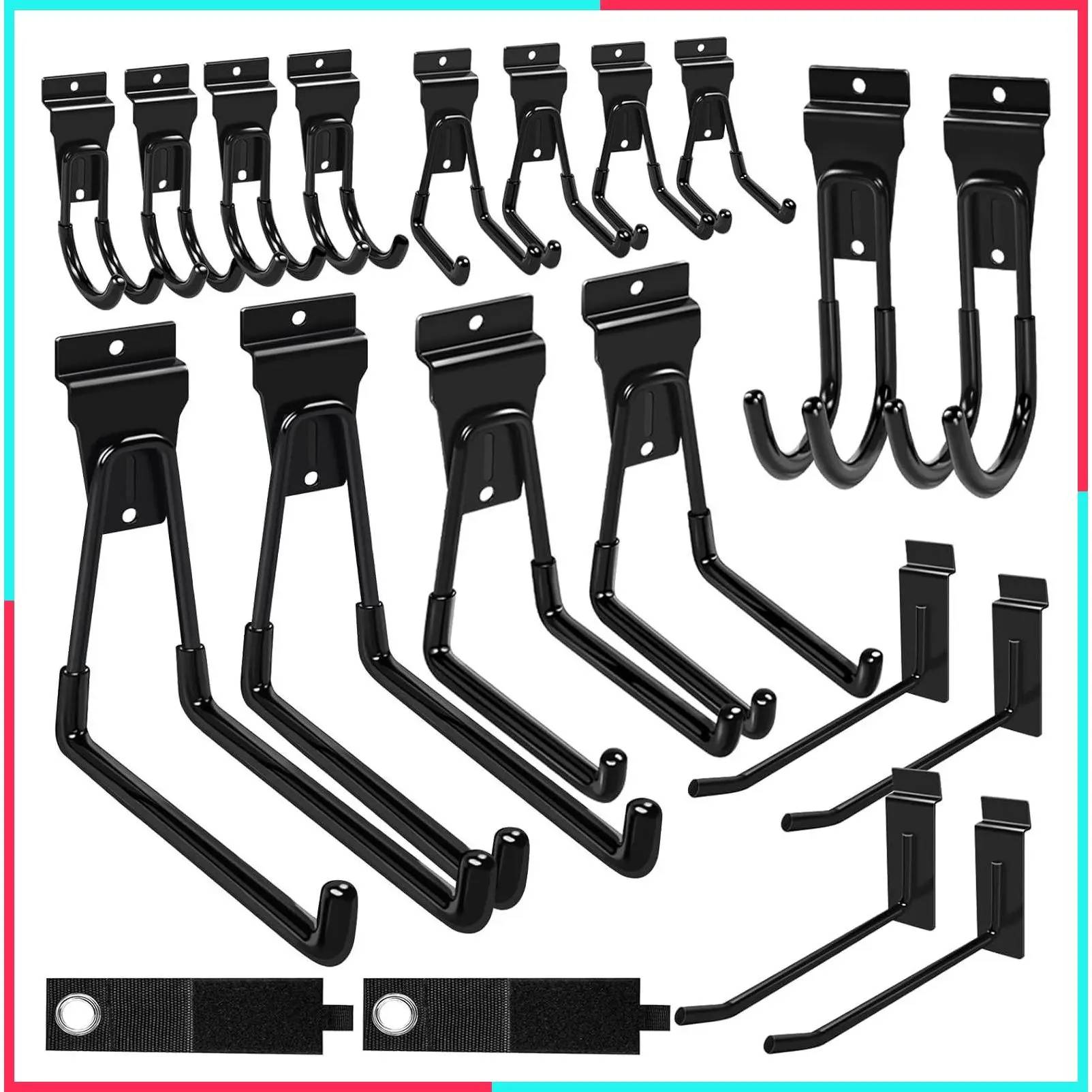 Slatwall Hooks Black 20 Pack Firm and Durable Slatwall Accessories