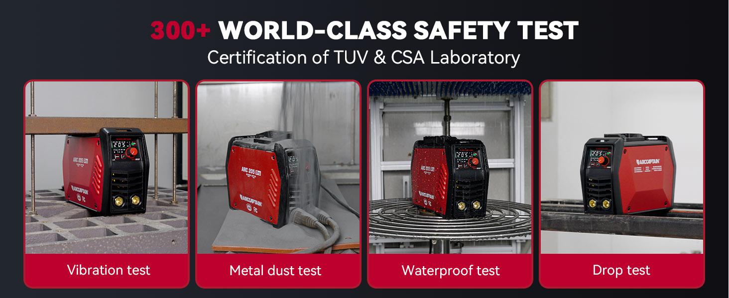 ARCCAPTAIN iControl ARC205 Pro Stick Welder, [APP Control] 205Amp ARC/Lift TIG Welding Machine, Large LED Display, IGBT Inverter 110V/220V MMA Welder with Hot Start, Arc force, and Anti-Stick Dual Voltage TIGStickArc Welder