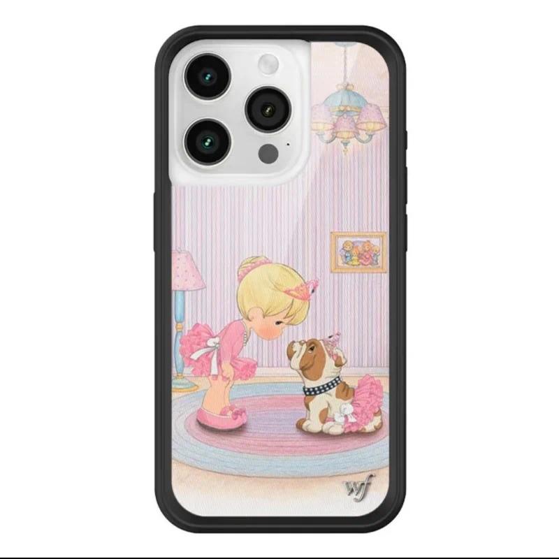 Wildflower Bulldog for iPhone Series 11-17, , , Plus, Air - Cute Pattern Mobile Accessories, WF Precious Moments Protect shockproofmobile cellphone cutest design luxury crystal texture fully fashionable protective everyday use model back shockp edge se mi
