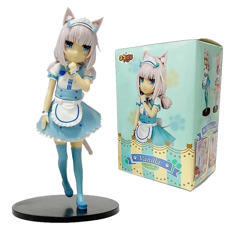 18cm Anime NEKOPARA Figure chocola And vanilla Cute Stand Animation Model Toys Gifts Collection Decoration Ornaments PVC