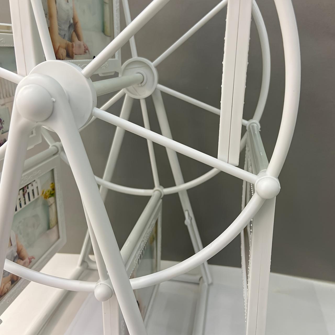 Wedding children's personal photos rotate directly from the manufacturer Studio supplies Ferris wheel 5 inch rotating photo frame big water wheel, suitable for European and American style baby growth commemorative photo frame home picture frame