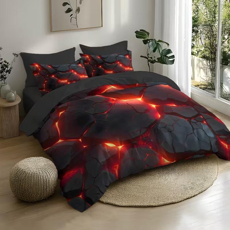 Light Design Bedding Set, Soft Comfortable Duvet Cover & Pillowcases, 3D Digital Print, Suitable for Bedroom Hotel School Dormitory, Modern Bedding Set