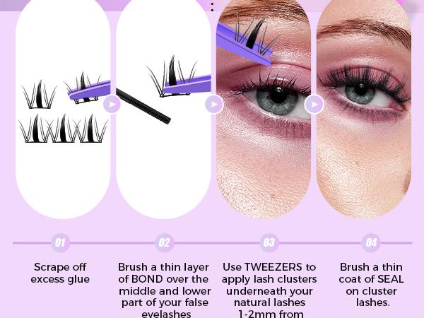 ANURAG Lash Extension Kit 140pcs Wispy Lash Clusters Kit 9-17mm Natural Cluster Eyelash Extensions with Lash Bond and Seal and Lash Tweezer C Curl DIY Lash Extensions Kit For Beginners，Christmas gifts, New Year gifts, Black Friday