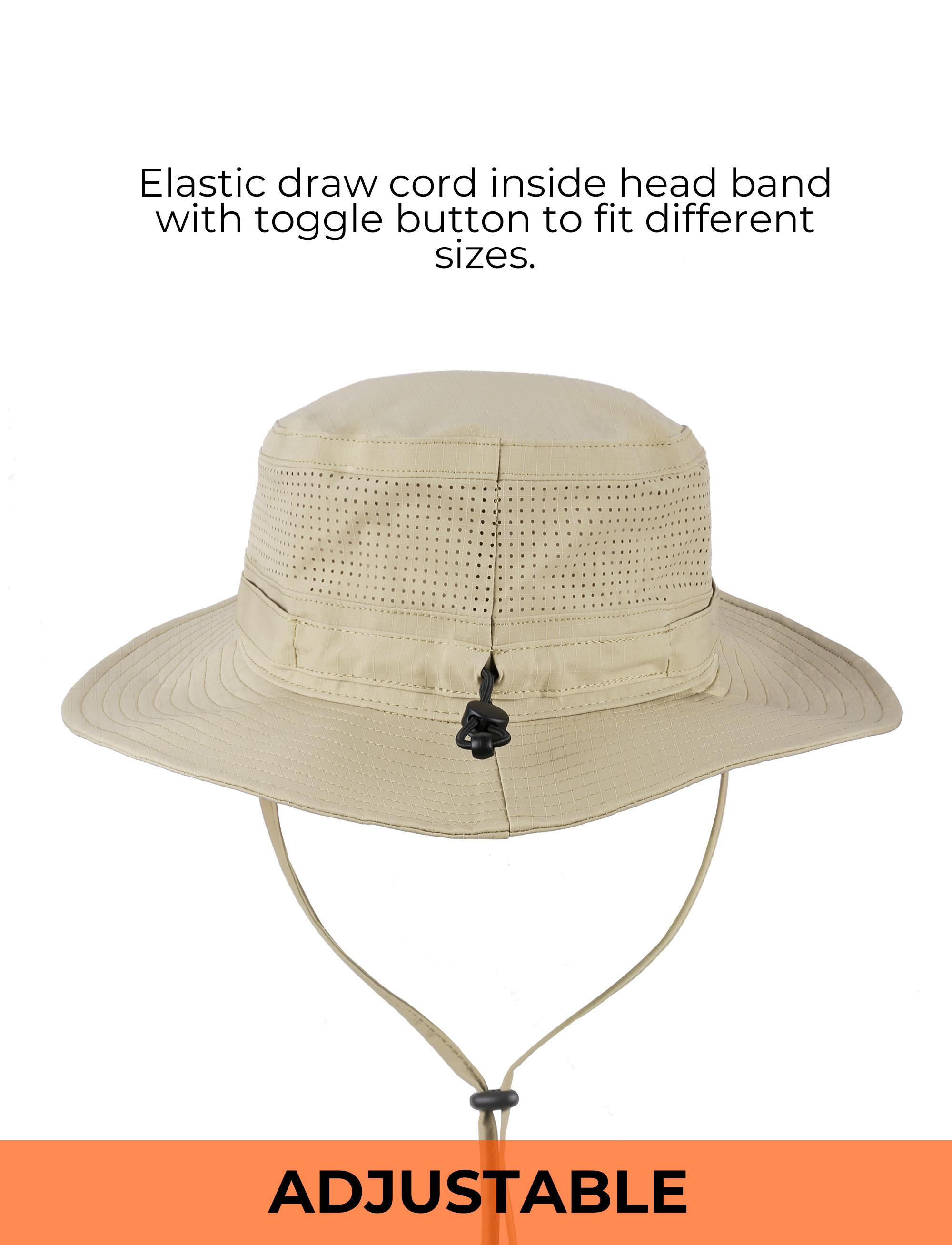 【RODEEL】RIIIPO Sun Boonie Hat UPF 50+ UV Protection with Adjustable Secure Strap Moisture Wicking Bucket Hat Lightweight Breathable Foldable Hat for Outdoor Sports Fishing Hiking Boating Camping Construction Landscaping Gardening, Holiday Gift