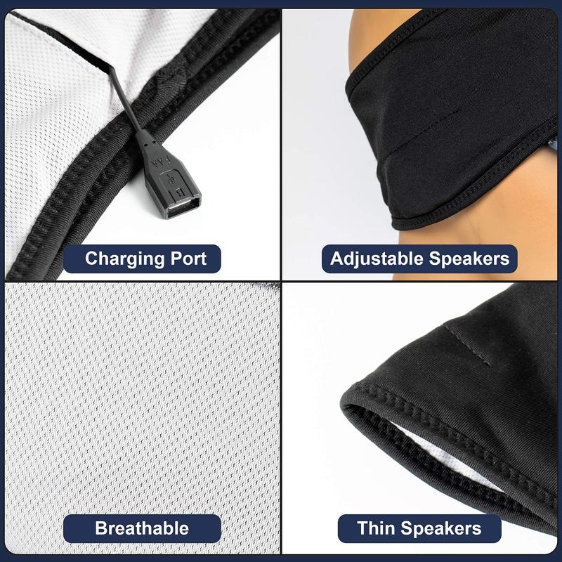 Sleep Headphones,Wireless Electronic  Headband Headphones Headsets with Ultra-Thin HD Speakers,Earbud, clear Audio ,Bluetooth  Earphones for Sleeping Workout Insomnia Meditation Great Tech Gifts (Black)