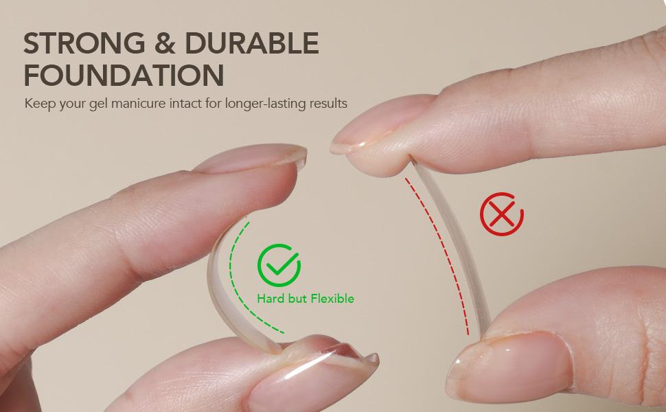 GAOY 30g Builder Base, Clear Nail Builder Gel, 2-in-1 Soak Off UV Gel for Nail Strengthening and Building, UV Light Cure