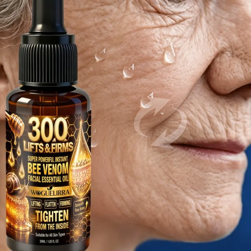 Instant Tightening Facial Oil, Smooths and Firms Skin, Reduces Fine Lines and Wrinkles, Suitable for All Skin Types, 12 Months Shelf Life