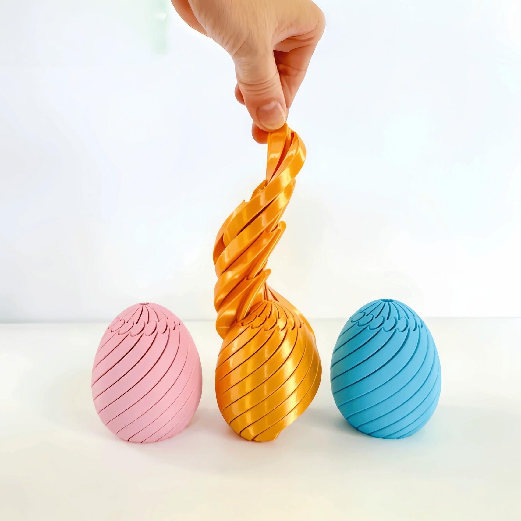 3D Printed Gear Ball Spin Ball Stress Relief Toy, Easter Egg Relaxation Gift for Kids & Adults, Perfect Easter Present