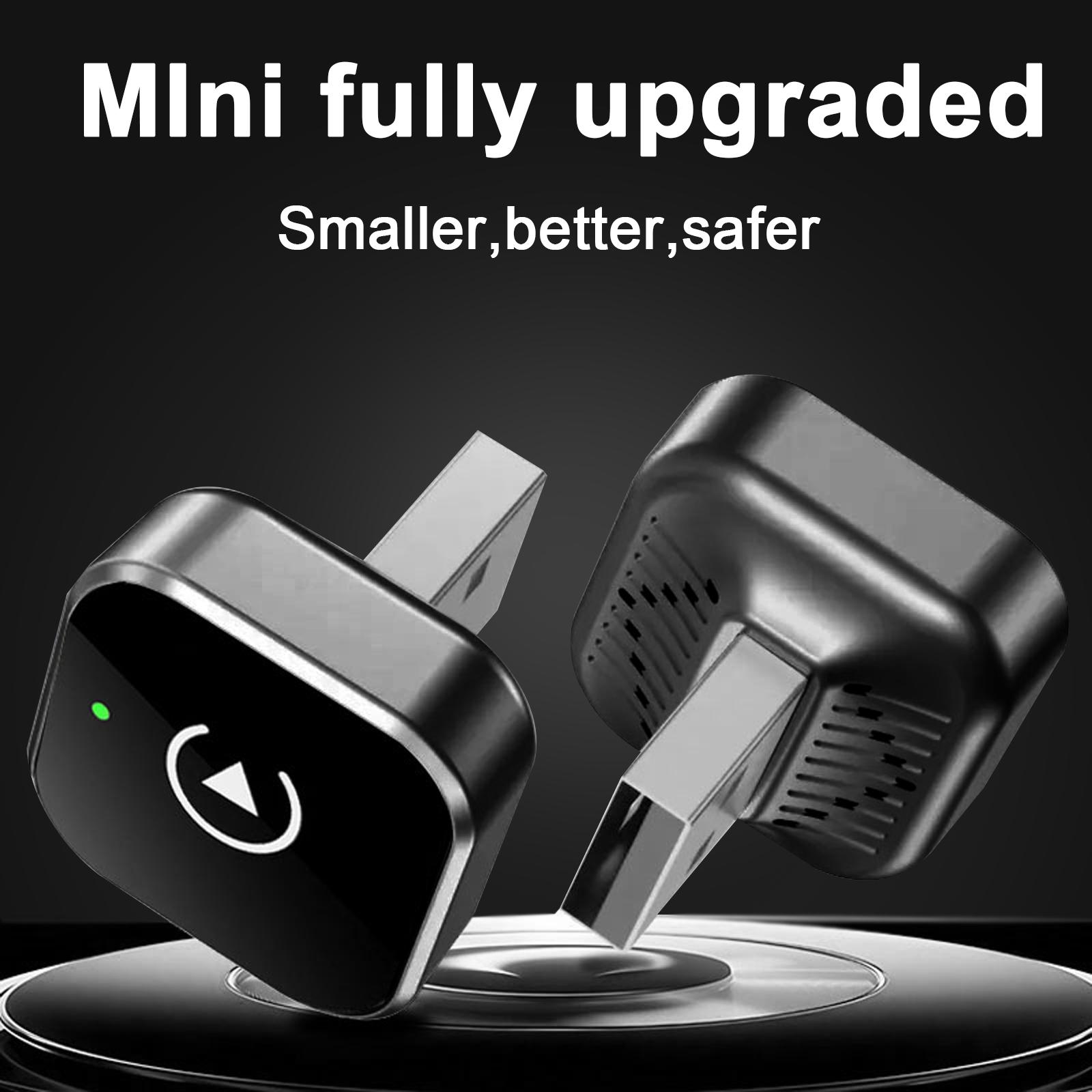 2026 Upgraded Wireless Carplay Adapter, Portable In-Car Display, 2-In-1 Wireless Carplay & Android Auto, Mini USB Design, Plug & Play