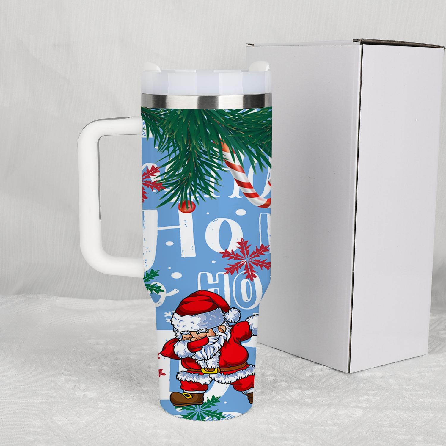 1pc Christmas water bottle, cartoon snowman, portable insulated stainless steel straw cup with handle, car mug, outdoor mug, travel mug, cup - Christmas and Valentine's Day gift, back-to-school for students (straw inside the cup).
