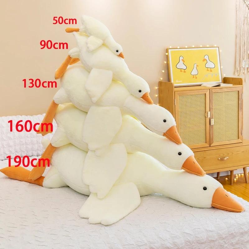 Funny Goose Soft Plush Stuffed Animal Toy, 35-130cm Stuffed Animals, Multi-Use Sleeping Pillow & Sofa Cushion, Ideal Gift for Kids for Birthday & Holiday Occasions