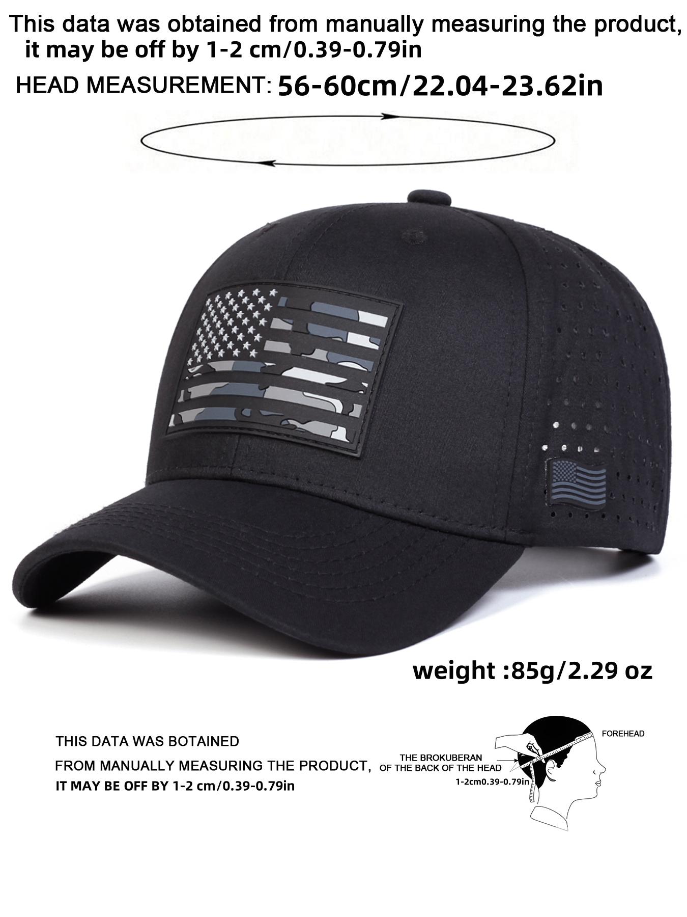 Unisex American Flag Baseball Cap, Adjustable Sun Protection Hat, Casual Woven Fitted Design for Spring & Fall Outdoor Activities