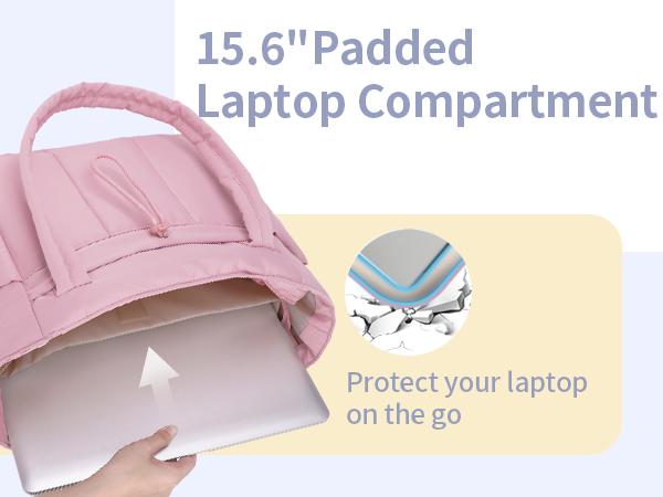 Wandering Nature Puffer Tote Bag for Women – Quilted Laptop Shoulder Bag with Cup Holder, Trolley Sleeve, and Multiple Compartments, Lightweight Travel & Work Nurse Bag Wandering Nature Puffer Tote Bag for Women – Quilted Laptop Shoulder Bag with Cup Holder, Trolley Sleeve, and Multiple Compartments, Lightweight Travel & Work Nurse Bag