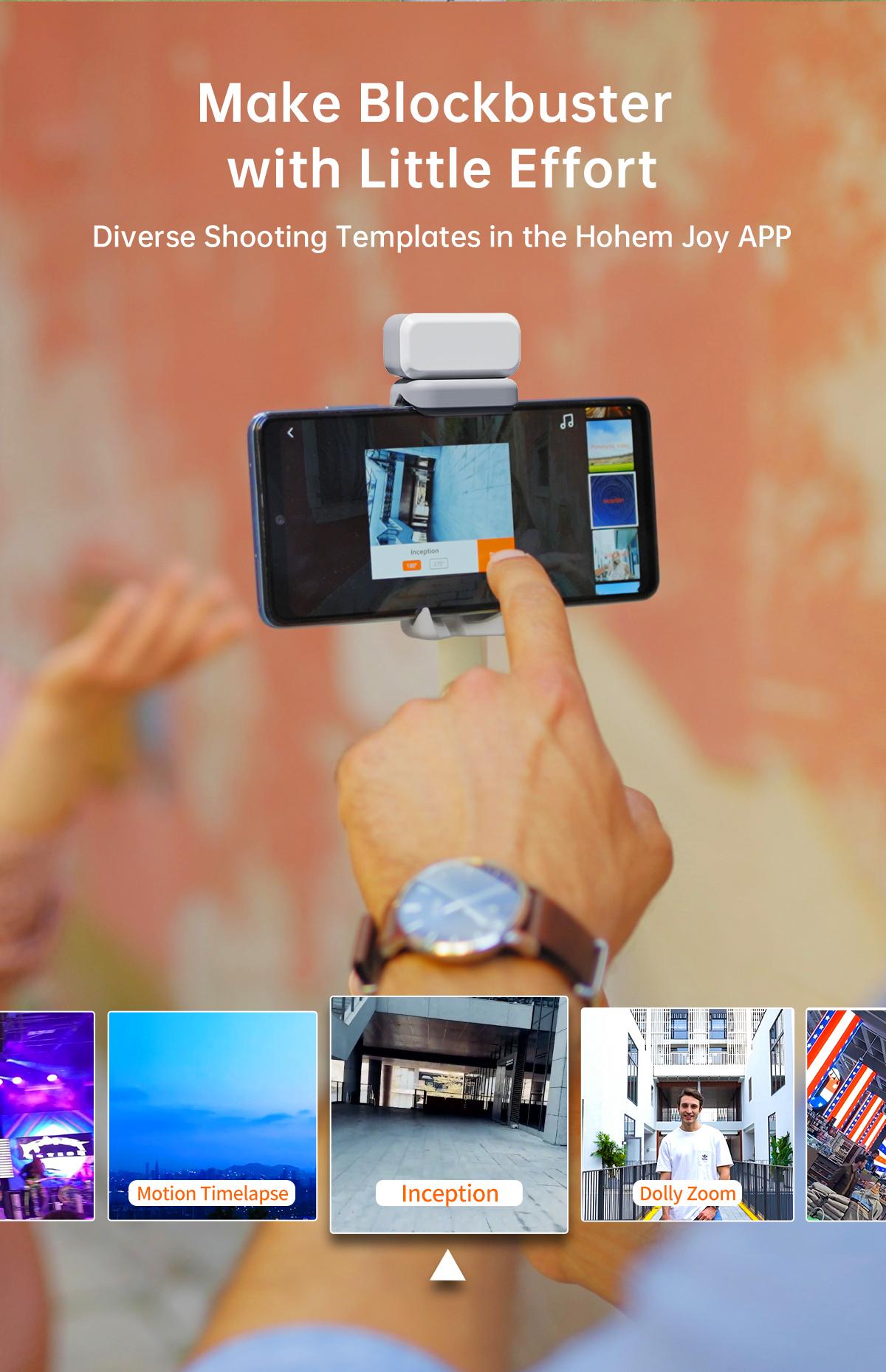 Hohem iSteady XE Kit Gimbal Stabilizer for Smartphone, 3-Axis Gimbal for iPhone 17 series & Android with Magnetic Adjustable Fill Light, Portable & Foldable Stabilizer for Video Recording