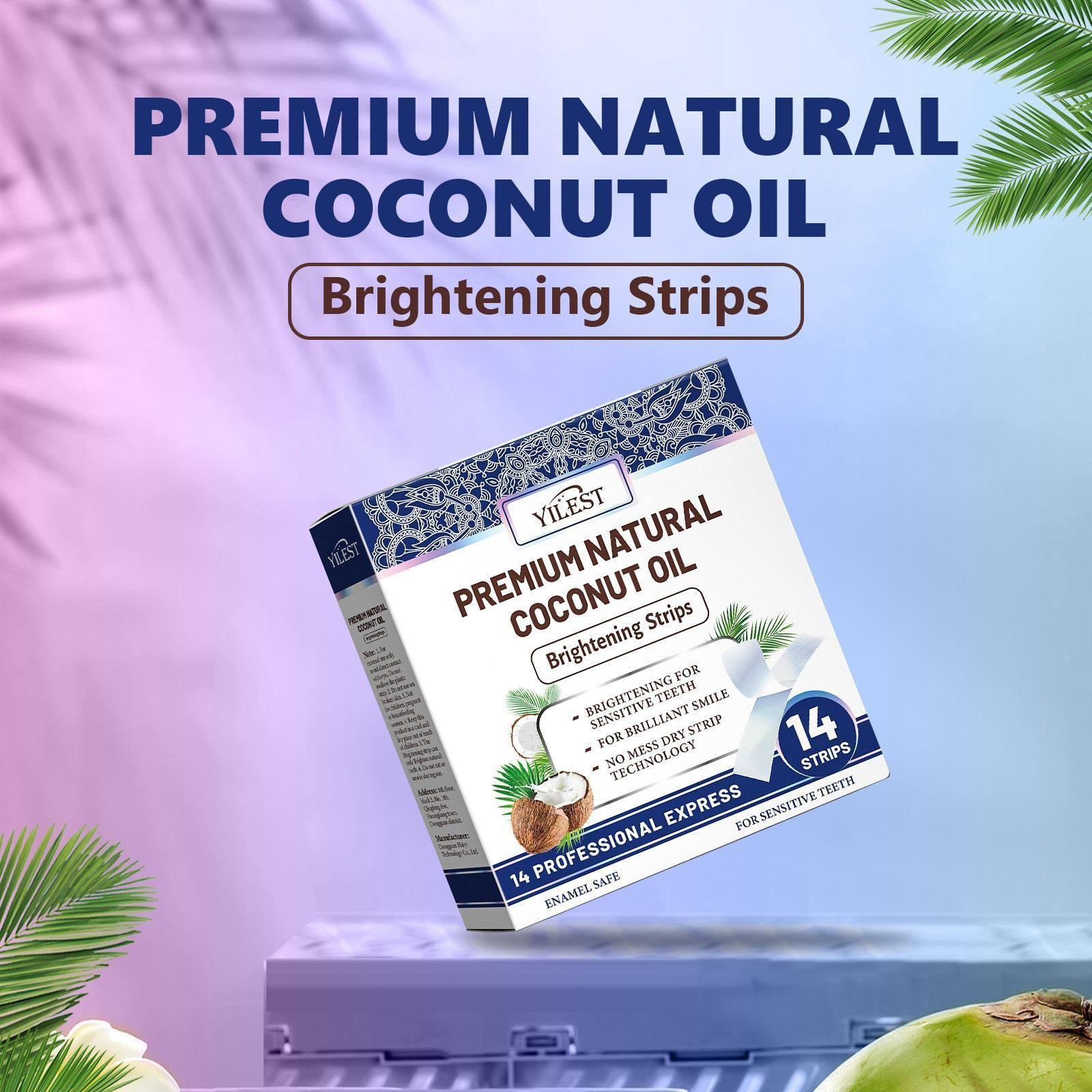 Coconut Mint Teeth Stickers, Brighten Teeth Deep Cleaning, Fresh Breath Long Lasting, Thin Fit No Acid, Portable Oral Care, 1 Box/3 Boxes