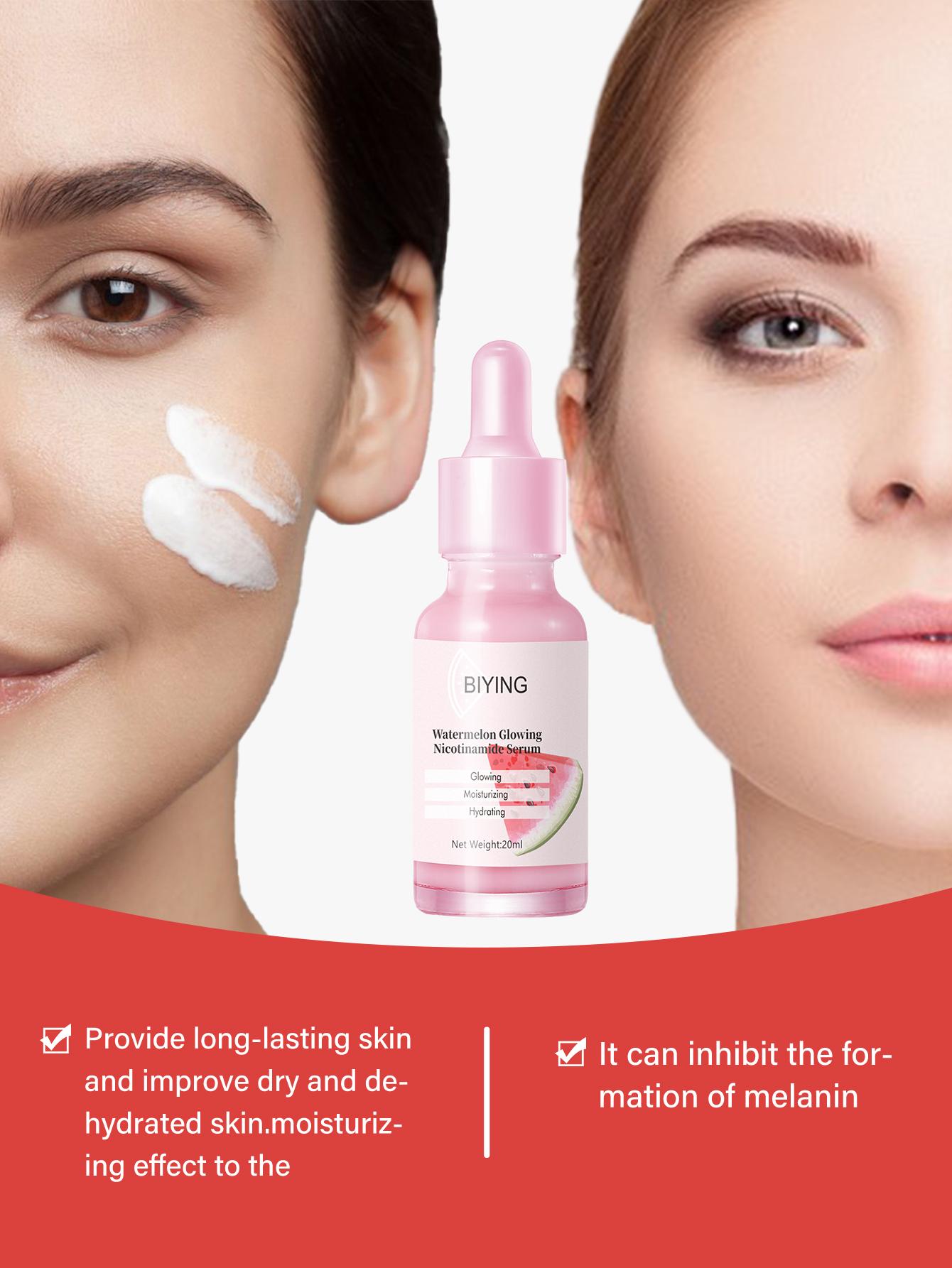 Watermelon Brightening Moisturizing Niacinamide Cream 20ML, Hydrating Skincare, Formula, Daily Use, Face Care