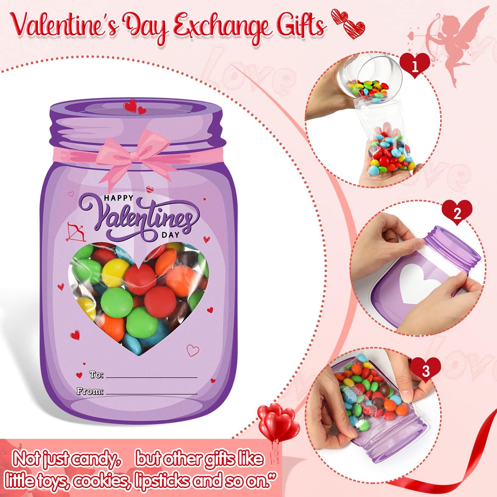 36/100 Pcs Valentine's Candy Cards Kids Gifts Set with Plastic Domes DIY Craft Treat Holder Bulk Class Valentines Candy Exchange Gifts for Couples Families School Party Classroom Gifts 36/100 Pcs Valentine's Candy Cards Kids Gifts Set with Plastic Domes DIY Craft Treat Holder Bulk Class Valentines Candy Exchange Gifts for Couples Families School Party Classroom Gifts