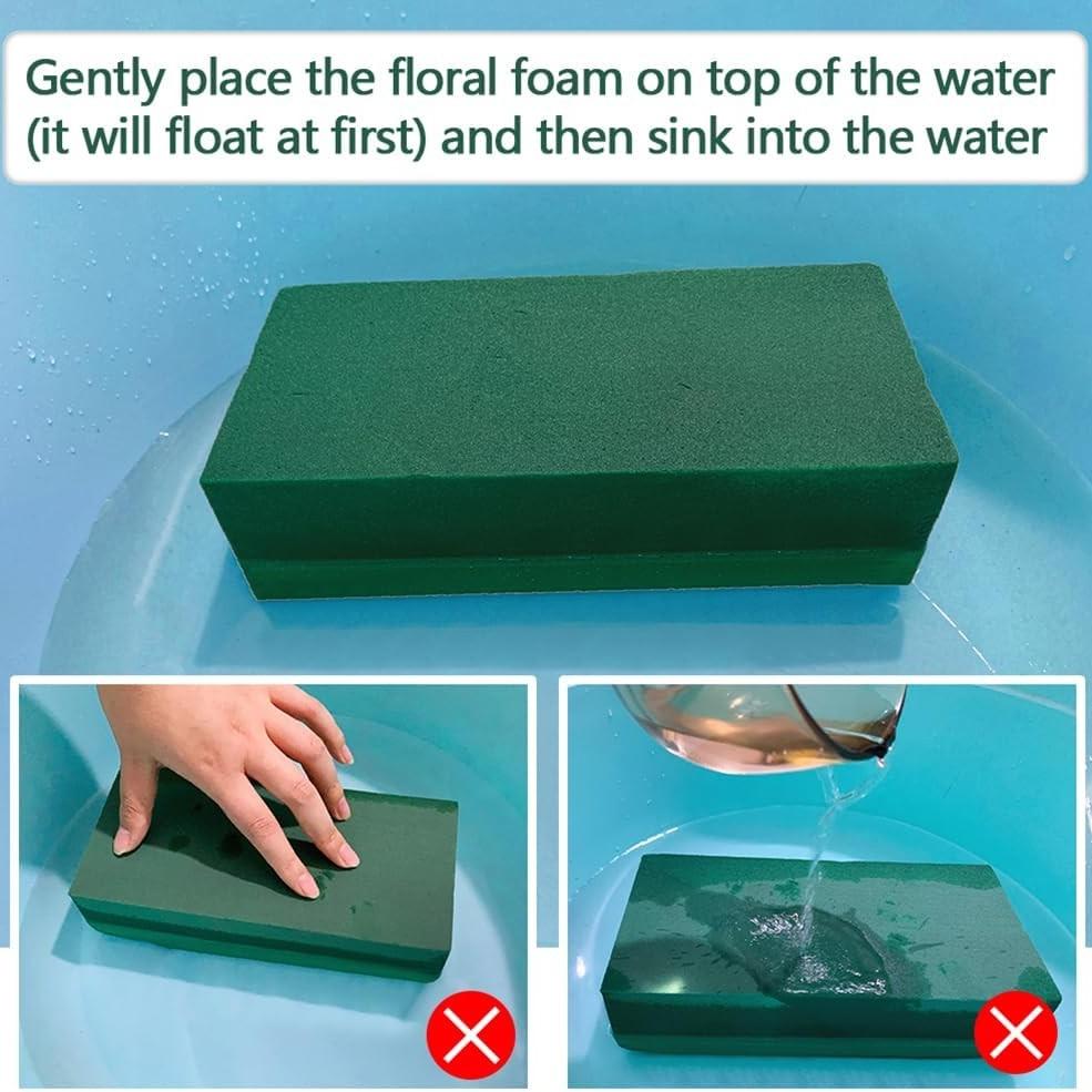 20-Pack Floral Foam Blocks, 9x4.25x3 Inches, for Fresh & Artificial Flowers, Wedding, Birthday, Garden Decorations