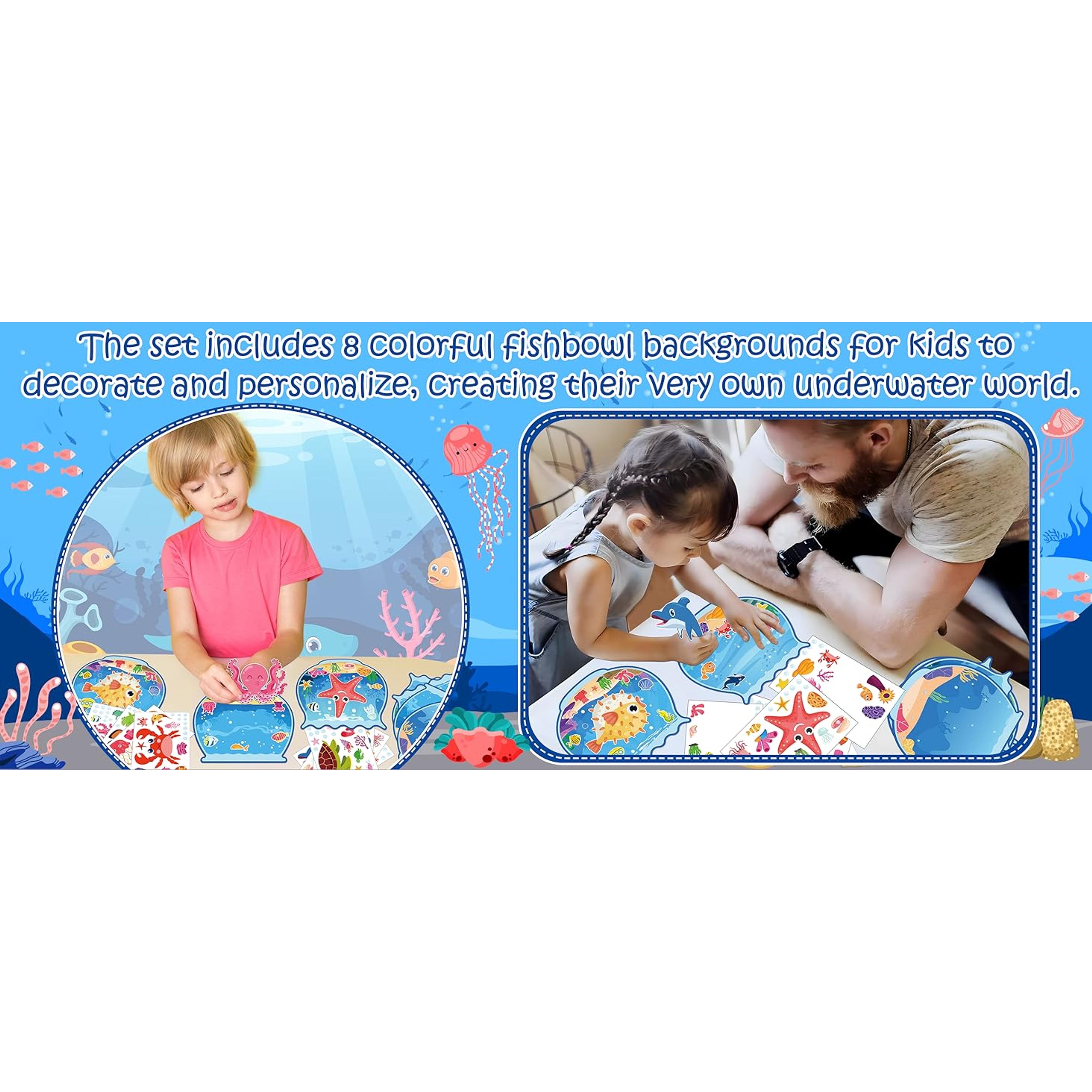 32pcs Summer Activities Crafts for Kids - Under the Sea Ocean Animal Stickers Kits Bulk, Make Your Own Scene Art DIY for Party Games, Classroomfidget toys 32pcs Summer Activities Crafts for Kids - Under the Sea Ocean Animal Stickers Kits Bulk, Make Your Own Scene Art DIY for Party Games, Classroomfidget toys