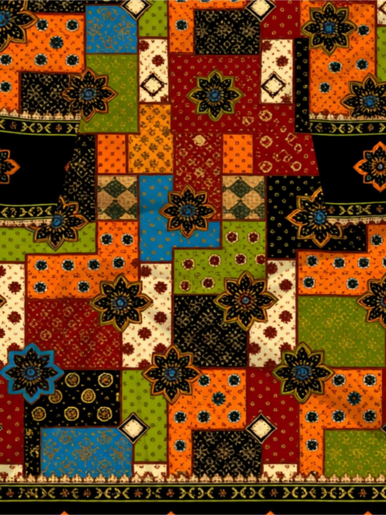 Men's Ethnic Patchwork Print Sleeveless Summer Casual Set