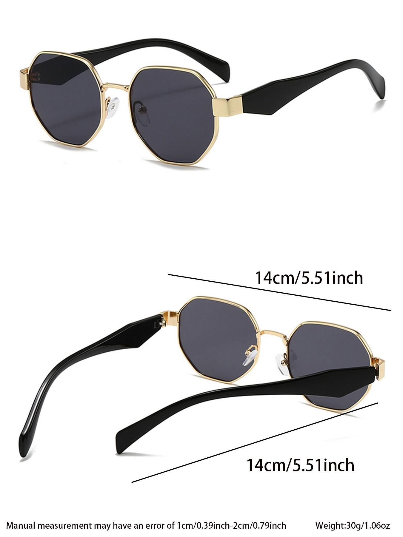 Unisex Round Frame Sunglasses, Casual All-Season Decorative Lens, Perfect for Work & Leisure, Ideal Daily Wear Accessory
