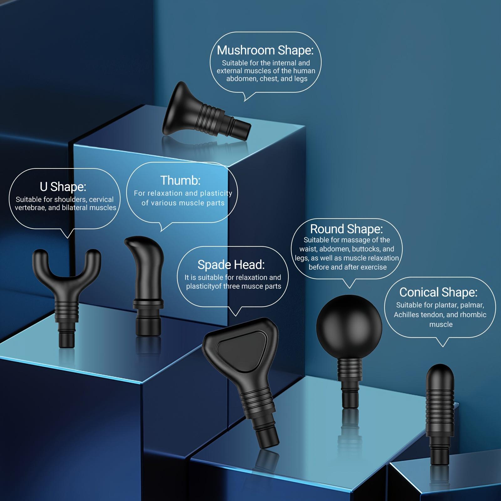 Mini Massage Gun (X7) - Deep Tissue Massage Gun for for Knee Foot Neck Back with 6 Massage Head & 30 Speed, Portable Muscle Massagers, Massager Device, Perfect Gift