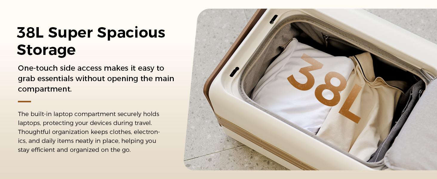 【Flight-Approved】38L Smart Rideable Electric Luggage Scooter - Reinforced Anti-Bend Handle, High-Strength Suspension Wheels & Rust-Resistant