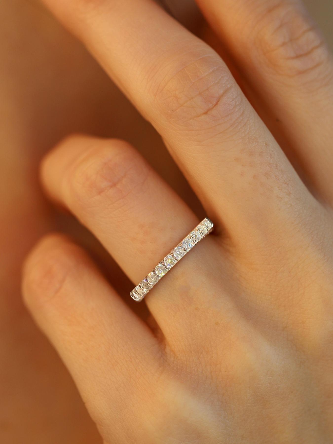 S925 Sterling Silver Synthetic Moissanite Engagement Ring, Fashionable Engagement Ring for Women, Trendy All-match & Exquisite Jewelry for Birthday Gift