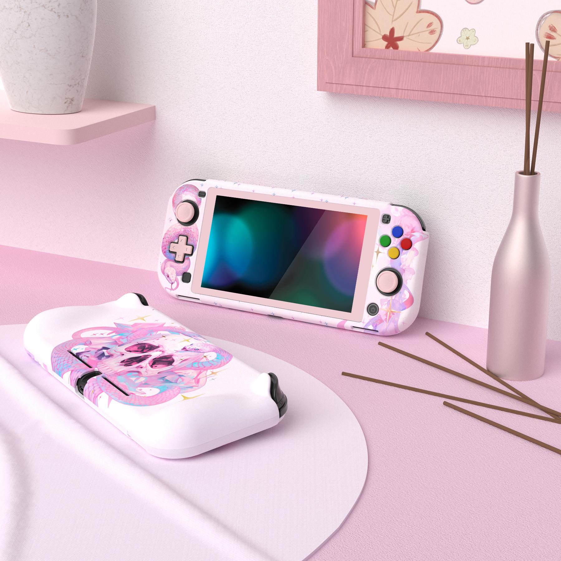 PlayVital ZealProtect Protective Case for Nintendo Switch Lite, Hard Shell Grip Cover for Nintendo Switch Lite with Screen Protector & Thumb Grip Caps & Button Caps - Gaming Accessories PlayVital ZealProtect Protective Case for Nintendo Switch Lite, Hard Shell Grip Cover for Nintendo Switch Lite with Screen Protector & Thumb Grip Caps & Button Caps - Gaming Accessories