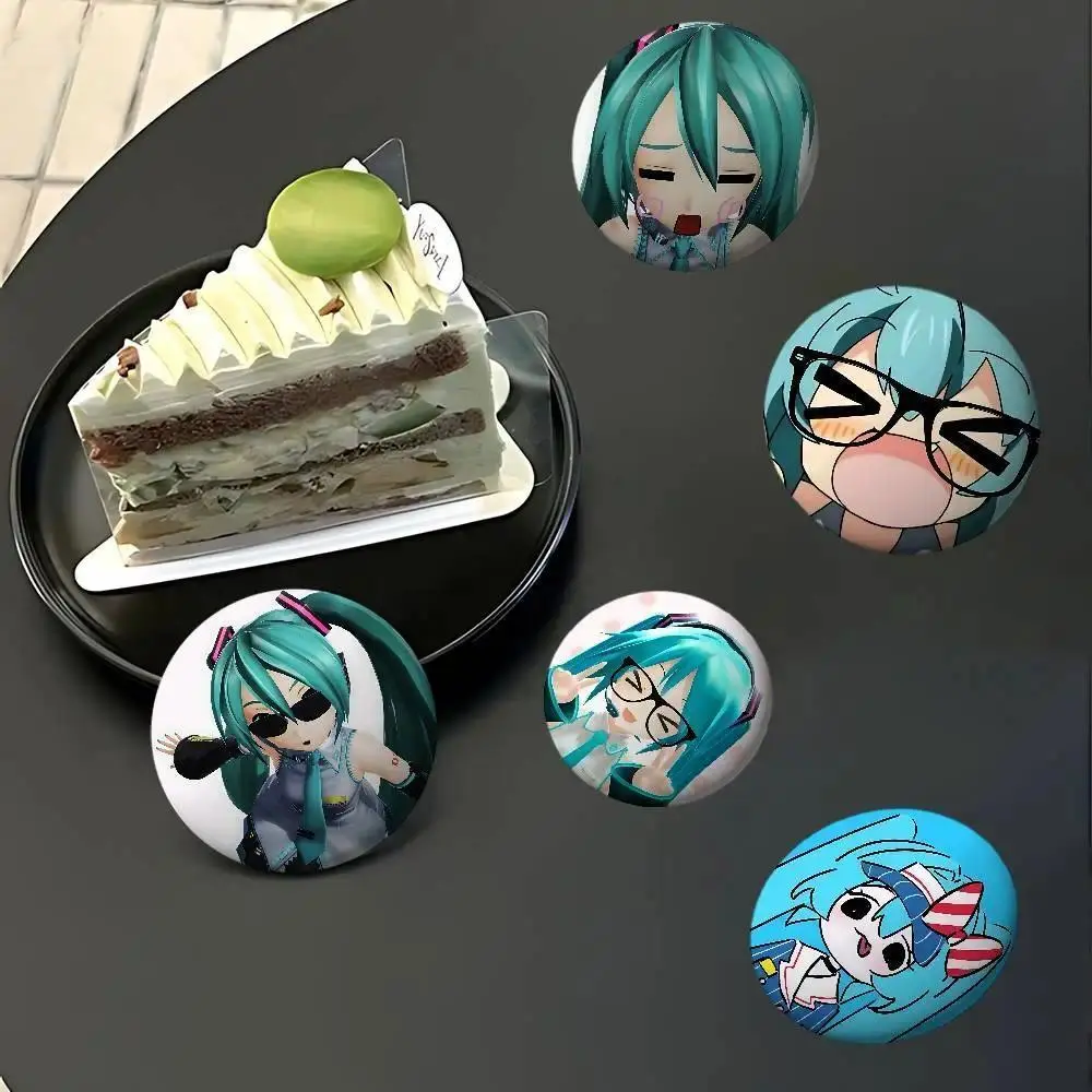 Cute Anime-H-hatsune-MikuS Kawaii Badge Pins For Friend, Backpack, Clothing, Collectible Accessories, Jewelry Gift