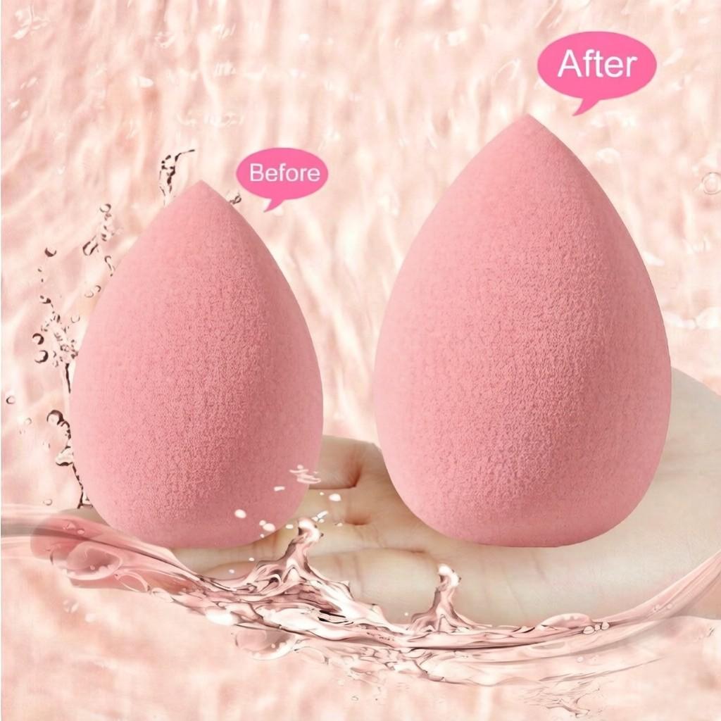 7-Piece Latex-Free Professional Makeup Sponges, Egg-Shaped Foundation Cream Powder Sponge, Dry Wet Use, All Makeup Types, Soft