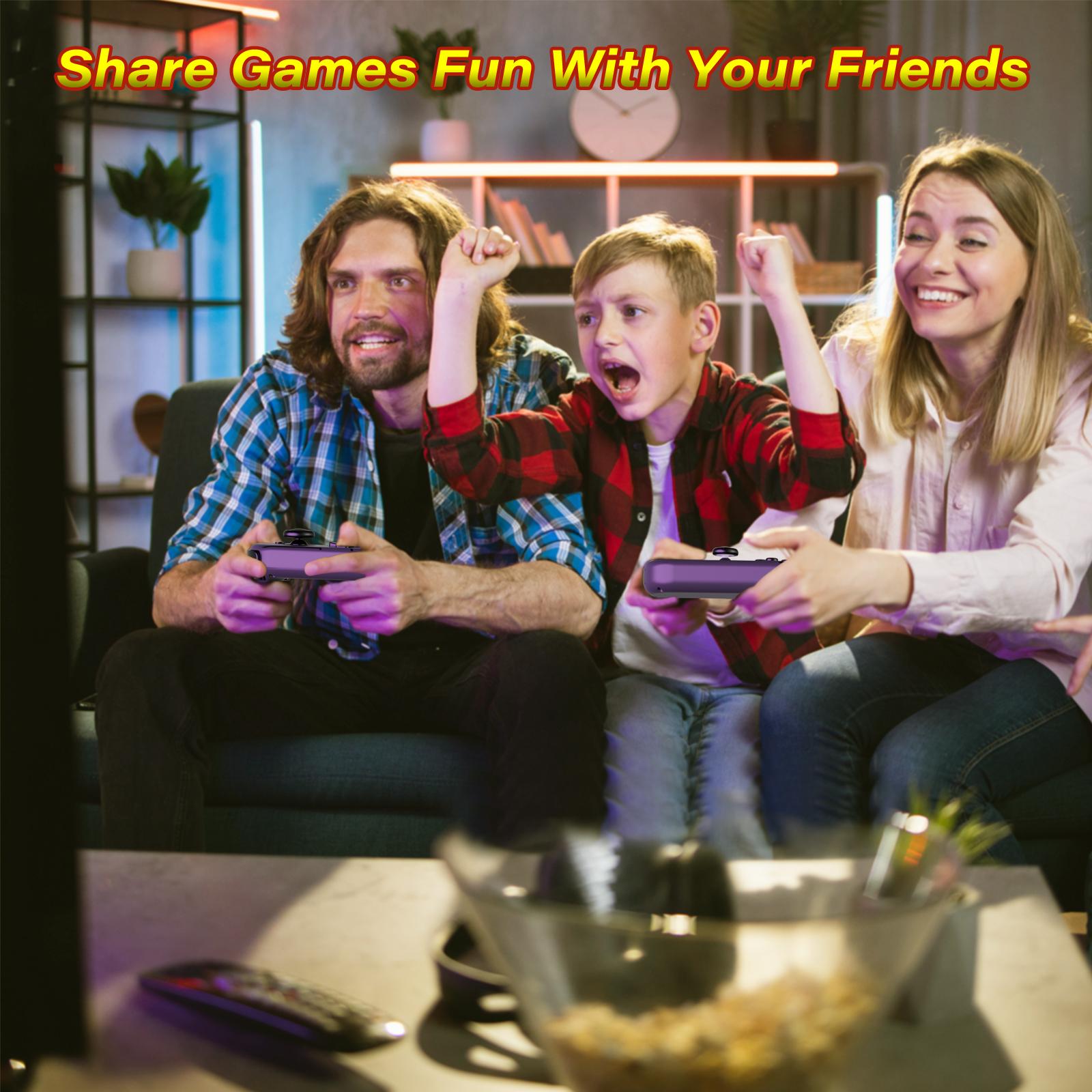 【Halloween】JORREP Game Controller (L/R) Switch Controller- Wireless Game Controller，Ergonomic Grip, Dual Vibration，Cool lights