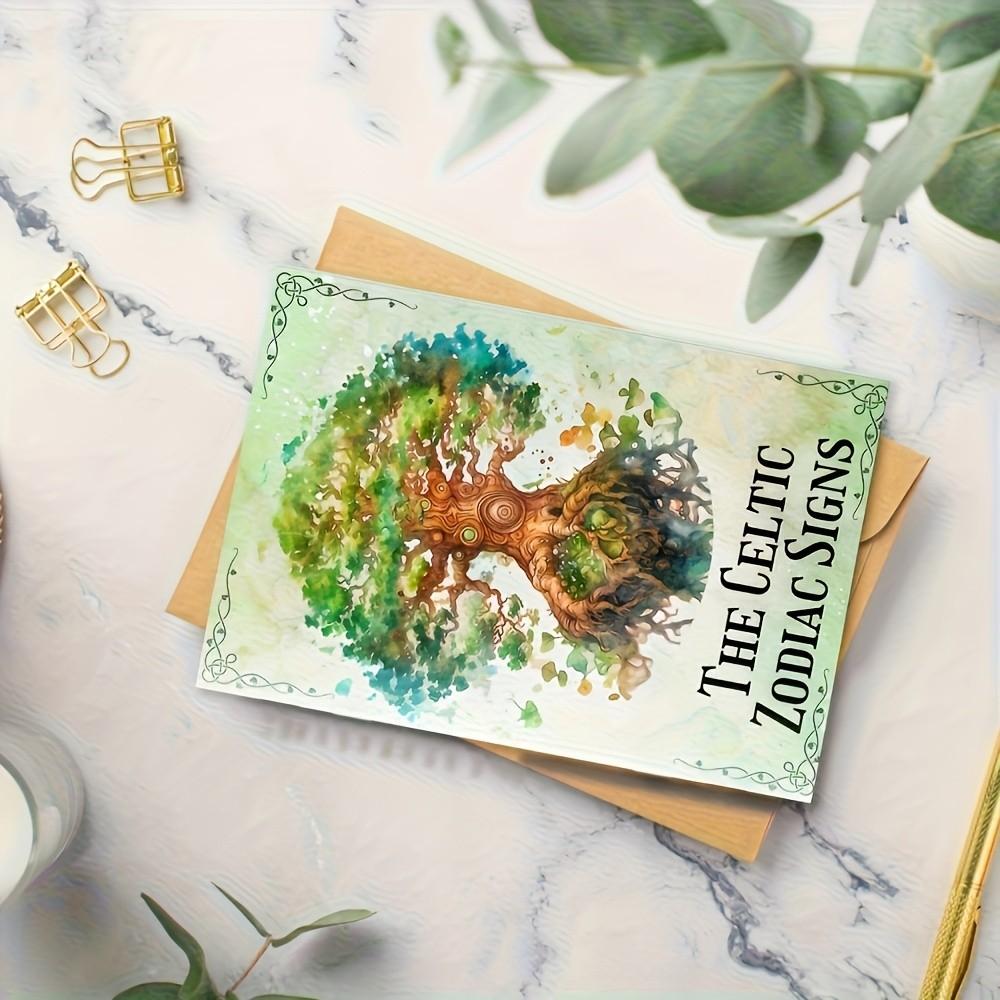 Celtic Astrology Guide Book, Celtic Tree Astrology with Beautiful Shadow Pages, Ideal for Wiccans Pagans and Spiritualists