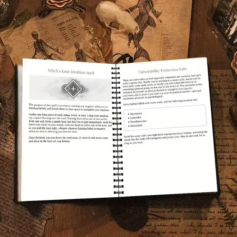 High Aesthetic Mystical Notebook for Mysticism, Witchy, Gothic Lovers, Ideal for Notes and Planning, Perfect for Unique Style Enthusiasts, Enchanting Spell Book