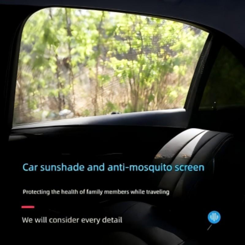 Car anti‑mosquito screen/net, car sunshade curtain, window mosquito net, insect‑proof car curtain, mosquito net for car glass, privacy window mesh