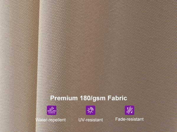 PURPLE LEAF 15 ft Double-Sided Outdoor Market Table Umbrella with Base for Pool