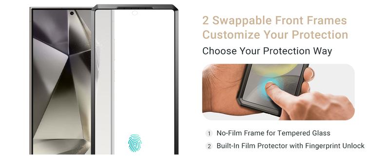 SUPCASE Case for Samsung Galaxy S25 Ultra/S25 Plus/S25/S24 Ultra/S24 Plus/S24/S22 Ultra with Stand, 360 Full-Body Belt-Clip & Screen Protector