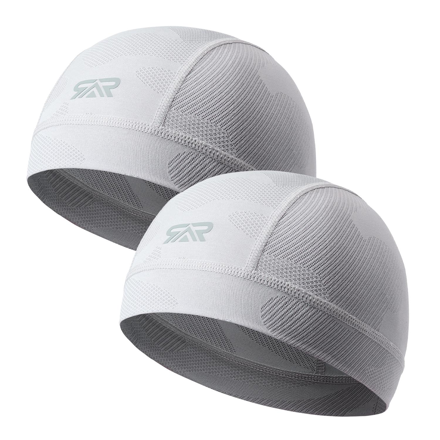 SHINEMEOTH Breathable Mesh Cycling Hat, Non-Fade Cationic Helmet Liner, Moisture Wicking Anti-Slip Skull Cap